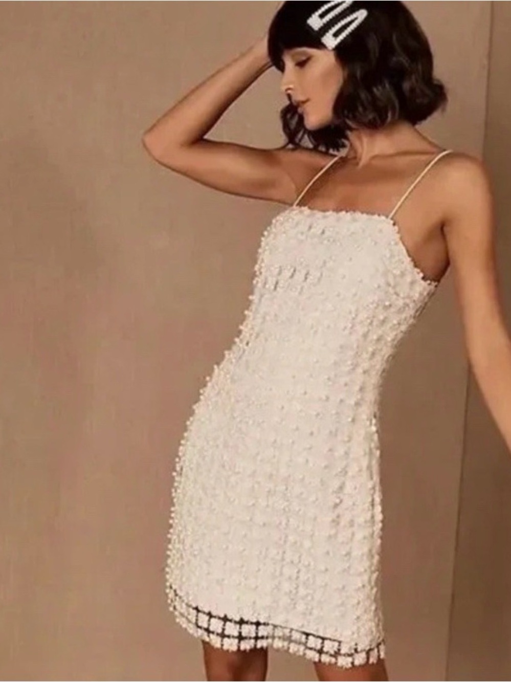 Anthropologie BHLDN X Elliatt Rosay Pearl mini dress